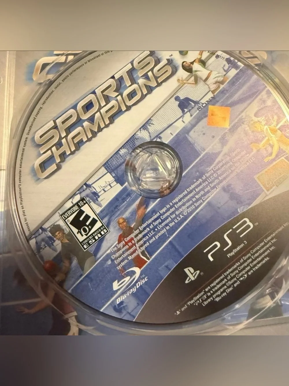 Sony Sports Champions - Blue and White Athletic Game Art